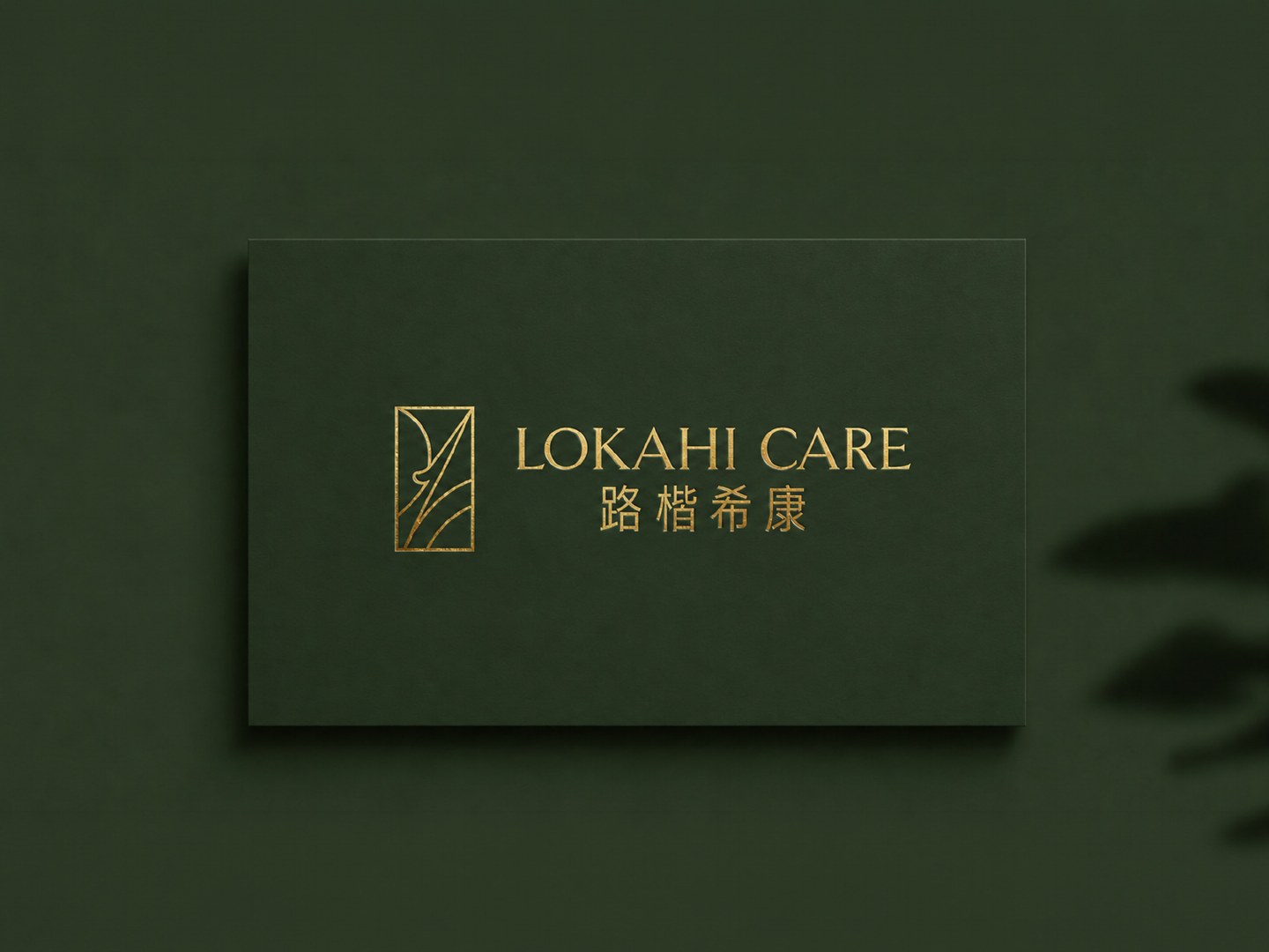 深绿色名片应用